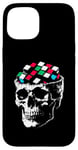 Coque pour iPhone 15 Magic Cube Skull Vintage Illustration Magic Cube Lover