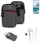 Belt bag + headphones for Samsung Galaxy S20+ 5G Exynos Phone case