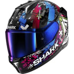 SHARK, Casque Moto intégral SKWAL i3 Hellcat Noir/Bleu, S