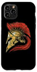 Coque pour iPhone 11 Pro Casque Spartiate Guerrier Mythologie Grecque Empire Romain