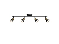 Philips 8720169299931, Spotlight På Skinne, Gu10, 4 Ampuller, Led, 220-240 V, Sort, Messing