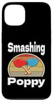 Coque pour iPhone 13 Funny Smashing Poppy Ping Pong Lover Game Winner Retro Humour