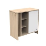 Sauthon - Commode 1 Porte Tokyo - Blanc