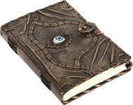 Ward off Evil Eye Protection Leather Journal Hocus Pocus Spell Book of Shadows G