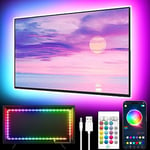 GIPOYENT TV Light Strip, 5M TV Backlight, for 45-75 Inch TV, Music Sync LED TV Light with Bluetooth Function - RGB Color Changing Light Strip for Home Theater (16.4ft)