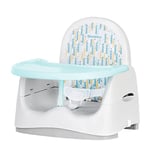 Badabulle Rehausseur de Chaise Enfant Trendy Meal, Universel, Adapté à Toutes les Chaises, Forme Ergonomique, Tablette Réglable & Amovible, Pliage Compact & Rangement Facile, Evolutif