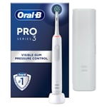 Oral B Pro 3500 Electric Toothbrush White with Travel Case - Toothbrush