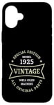 Coque pour iPhone 16 Plus Vintage 100e anniversaire Né en 1925 Vintage 100 ans Cadeau