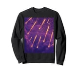 Celestial Falling Stars in Starry Night Sky Aesthetics Sweatshirt