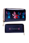 Disney Purses for Women, Stitch Coin Purse with Card Slots - Metallic Blue