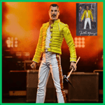 ✅ Figurine Neca Queen Freddie Mercury Yellow Jacket 18cm NECA Collection Cadeau