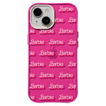 Nudient Form Case iPhone 15 Deksel - Barbie Grid