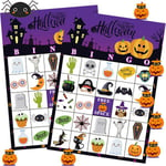 Halloween Bingo Pelit Halloween Juhlapelit Lapsille 24 Pelaaja Halloween Bingo Pelikortit Koululuokka Perhe