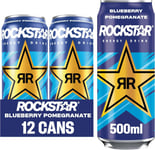 Rockstar XDurance Energy Drink, Blueberry Pomegranate and Acai, Non-Alcoholic, x