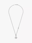 BARTLETT LONDON Men's Wax Seal Pendant Necklace, Silver