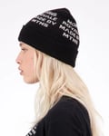 Mons Royale Unisex McCloud Graphic Merino Beanie Black OS