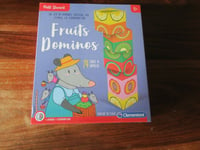 PETIT SAVANT  -  FRUITS DOMINOS  - JEU DE DOMINO VERTICAL  - CLEMENTONI