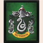 Harry Potter (Colourful Crest Slytherin) 3D Lenticular Poster (Framed)