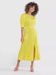 Closet London A-Line Midi Dress, Yellow