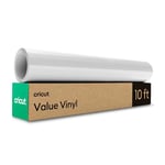 Cricut Vinyl Permanent | White | 3m (10ft) | Self Adhesive Vinyl Roll | for use with All Cricut Cutting Machines