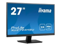 iiyama ProLite XU2794HSU-B1 - Écran LED - 27" - 1920 x 1080 Full HD (1080p) @ 75 Hz - VA - 250 cd/m² - 3000:1 - 4 ms - HDMI, DisplayPort - haut-parleurs - noir mat
