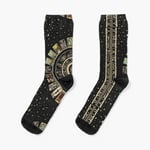 Chaussettes Taille Unique Roue Du Zodiaque, Graphique D'astrologie Le Principal Tarot Des Arcanes Nouveauté Fantaisie Motif Fou Équipage Décontracté Pour Hommes Femmes