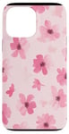 Coque pour iPhone 13 Pro Max Aura Coque de téléphone esthétique rose - Motif super mignon