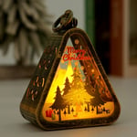 Portable Christmas Led Night Light Battery Powered Hanging Lamp Festival Decor