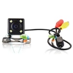 170º Ccd Car Rear View Reverse Backup Parking Camera Waterproof Black