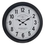 BigBuy Home Wall Clock White Black Iron 70 x 70 x 6.5 cm