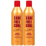 2X SoftSheen Carson Care Free Curl Gold Instant Activator Dual Conditioning 16oz