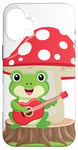 Coque pour iPhone 16 Plus Anime Kawaii Musical Frog Mushroom