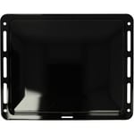 Plaque de four noire, émaillée, revêtement anti-adhérence compatible avec Bosch HGV5-Serie, HGV5xxxxx - 46 x 36,6 x 3,2 cm - Vhbw