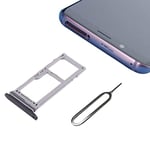 Cemobile Single SIM Card Tray Micro SD Holder Slot Replacement with Waterproof Sealing Gasket Ring for Samsung Galaxy S9/S9 Plus G960 G965 + SIM Tray Open Remover Eject Pin (Titanium Gray)