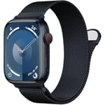 Patented Milanese Loop Compatible with Apple Watch Straps 46mm 38mm 40mm 41mm 42mm 44mm 45mm 49mm for Women Men, Magnetic Bands for iWatch Strap Series 10 9 8 7 6 5 4 3 SE2 SE Ultra2 Ultra