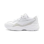 PUMA Women's Cilia Lux Sneakers, White White Silver, 6.5 UK