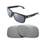 NEW POLARIZED CUSTOM SILVER ICE LENS FOR OAKLEY HOLBROOK SUNGLASSES