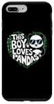 iPhone 7 Plus/8 Plus This Boy Loves Pandas Cute Panda Bear Valentines Day Case