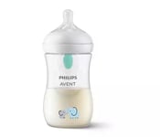 Philips Avent SCY673/81 Natural Response sutteflaske med AirFree udluftningsventil 260ml Flow 3 sut +1 måneder ELEPHANT