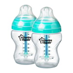 Tommee Tippee Advanced Nappflaska Anti-kolik, supermjuk sugdel, 260 ml, set om