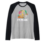 I come in peace im peace couples Raglan Baseball Tee