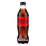 COCA-COLA 'COKE' ZERO SUGAR 12 X 500ML P.E.T BOTTLES CARBONATED SOFT DRINKS