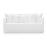 Gervasoni - Ghost 10 Sofa Lino Bianco - Fåtöljer - Paola Navone - Vit - Trä/Skum