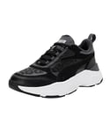 PUMA Women's Cassia Laser Cut Sneaker, Black Black-Strong Gray, 3 UK