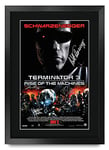 HWC Trading FR A3 Terminator 3 Rise of the Machines Schwarzenegger Gifts Printed Poster Signed Autograph Picture for Movie Memorabilia Fans - A3 Framed