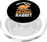 Follow the Orange Rabbit - Bitcoin Cryptocurrency Crypto PopSockets PopGrip for MagSafe