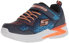 Skechers Garçon Erupters Iii - Derlo Baskets, Bleu Marine Orange, 36 EU