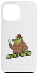 iPhone 13 Pro Max Kids Funny Investi-Gator Detective Pun Alligator Reptile Case