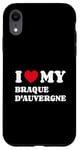 Coque pour iPhone XR Braques d'Auvergne I Love My Braque d'Auvergne