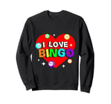 I LOVE Bingo Game Lover Sweatshirt